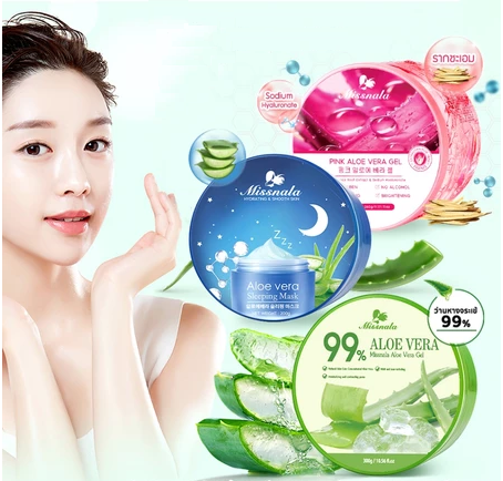 Inline badge Missnala Skincare – 3 Formulas Aloe Vera Gel for Facial Skin, 99% Aloe Vera